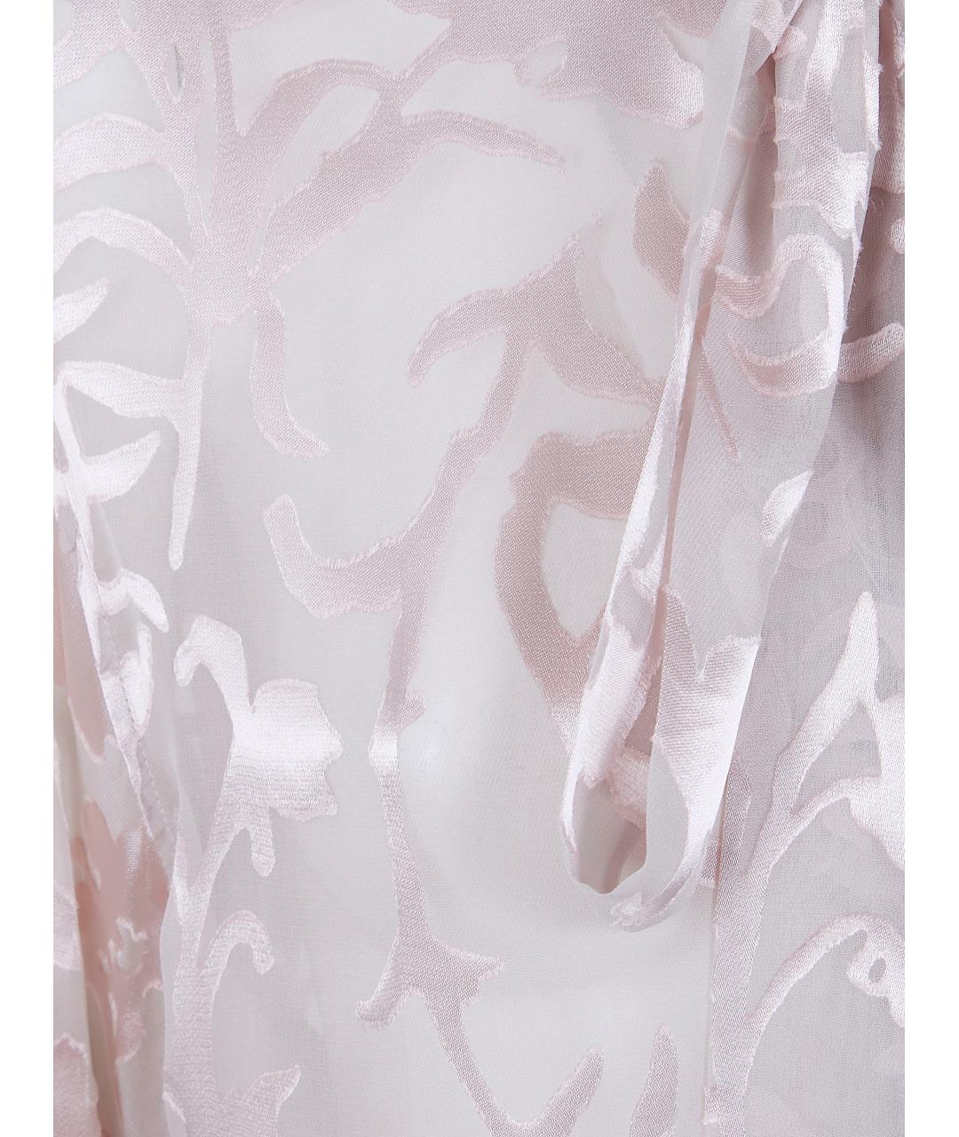 ANN DEMEULEMEESTER Розовая шелковая рубашка, фото 3