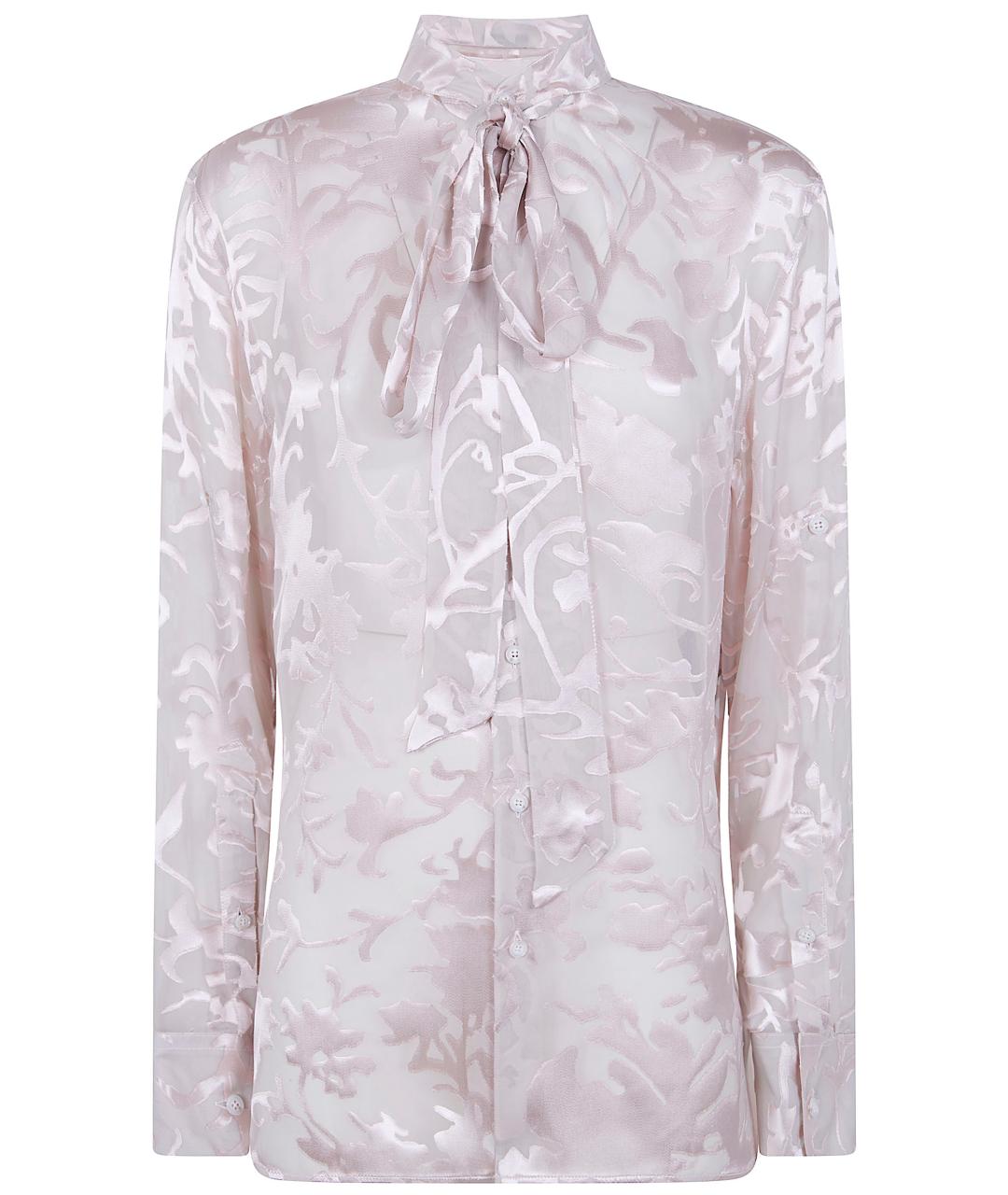 ANN DEMEULEMEESTER Розовая шелковая рубашка, фото 1