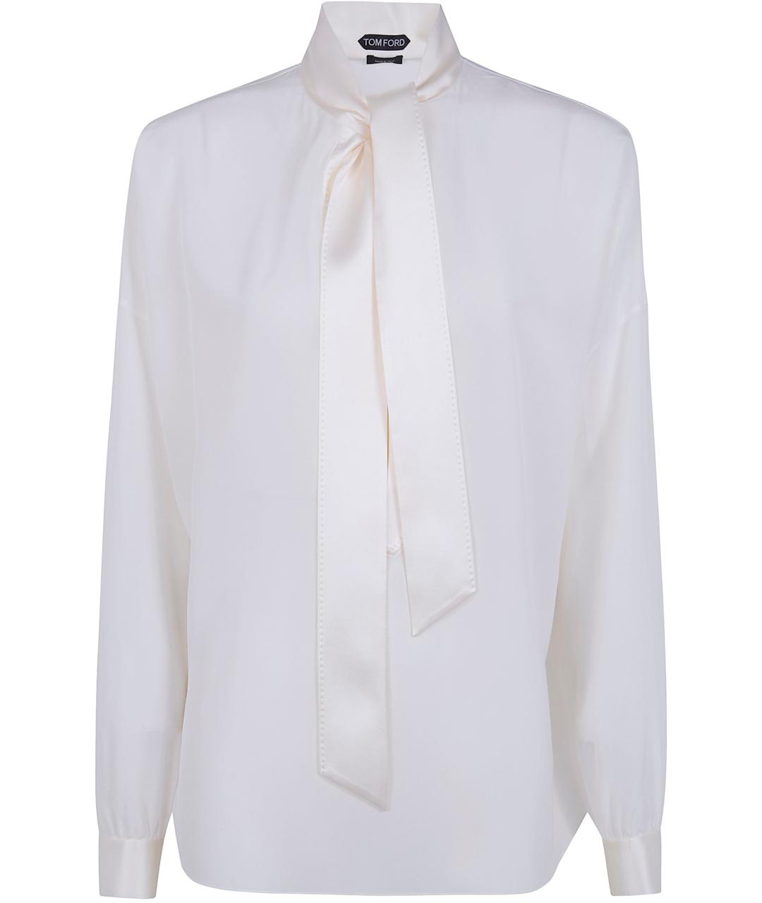 TOM FORD Белая шелковая рубашка, фото 1