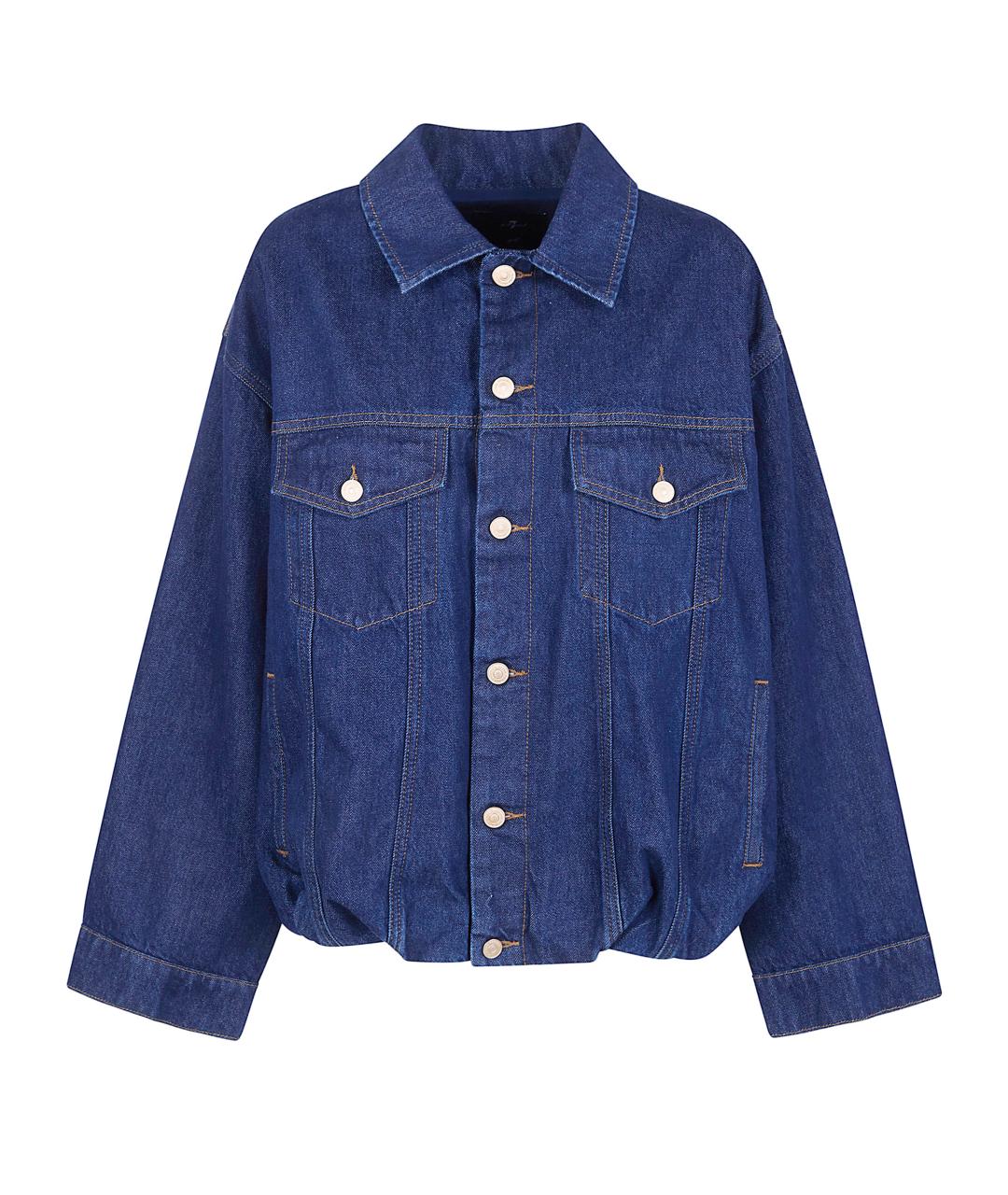 7 FOR ALL MANKIND Синяя хлопковая куртка, фото 1