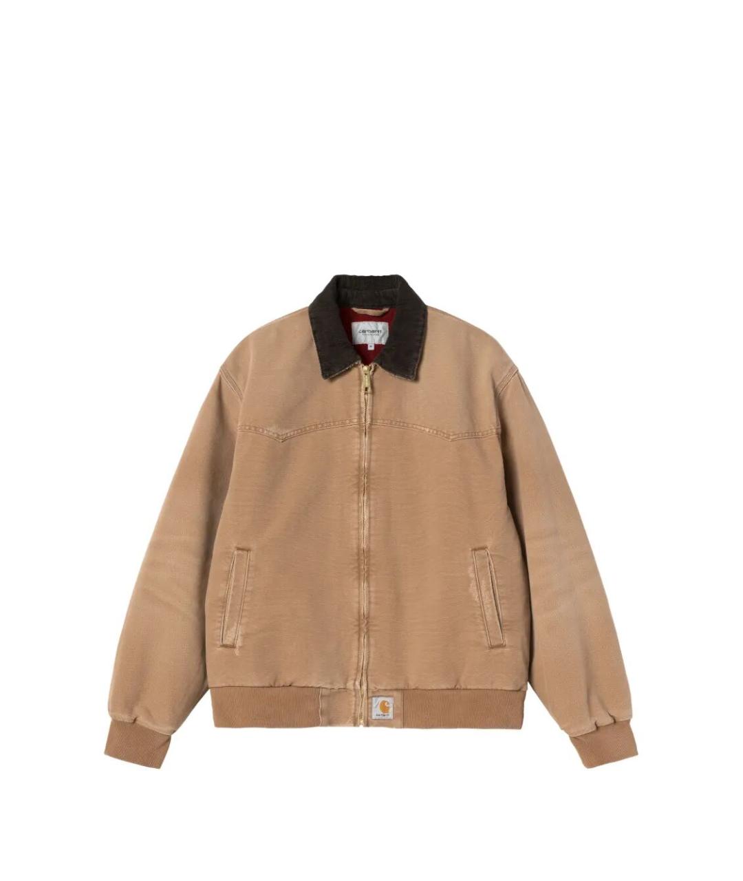 CARHARTT WIP Коричневая хлопковая куртка, фото 1