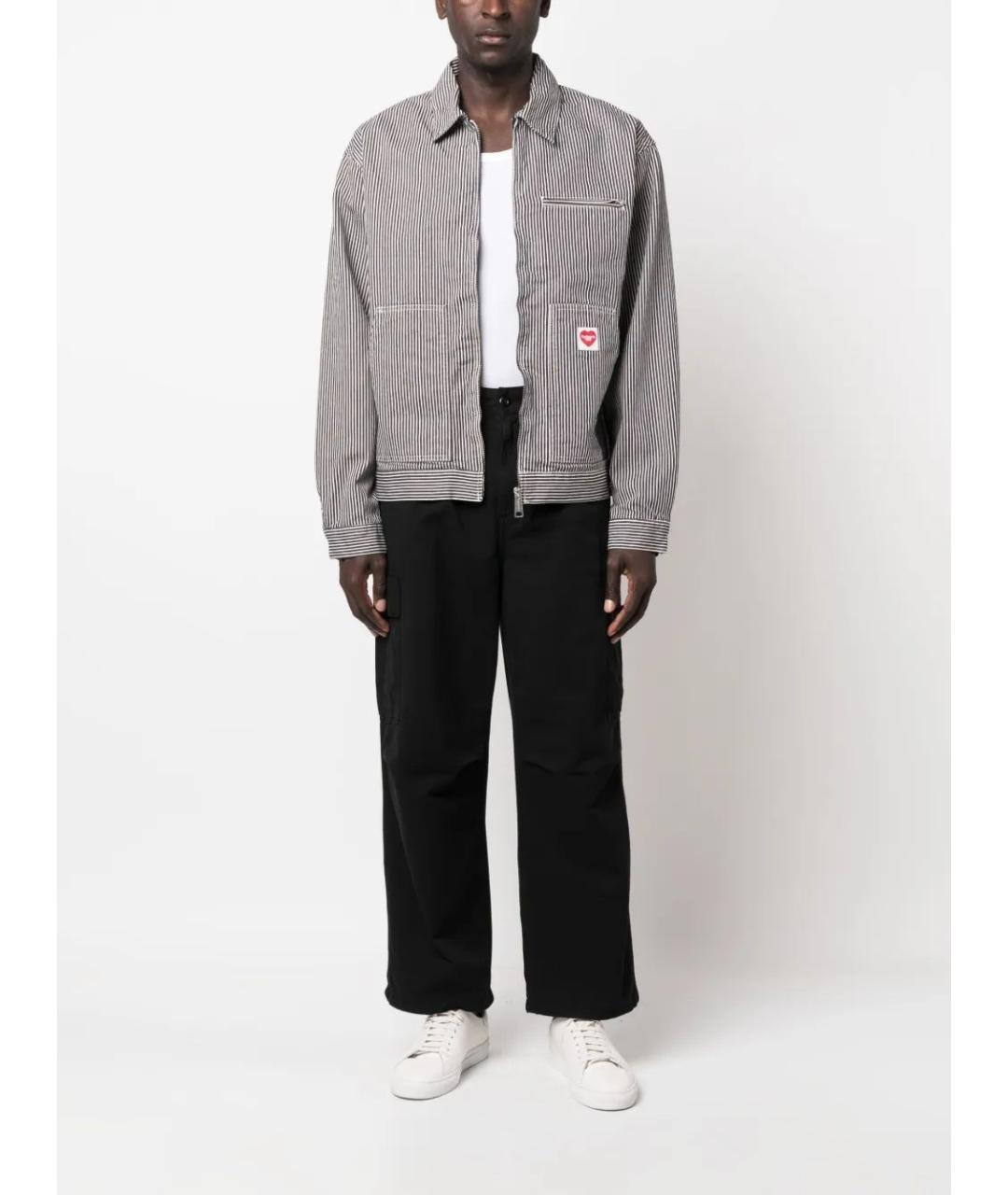 CARHARTT WIP Черные хлопковые повседневные брюки, фото 2