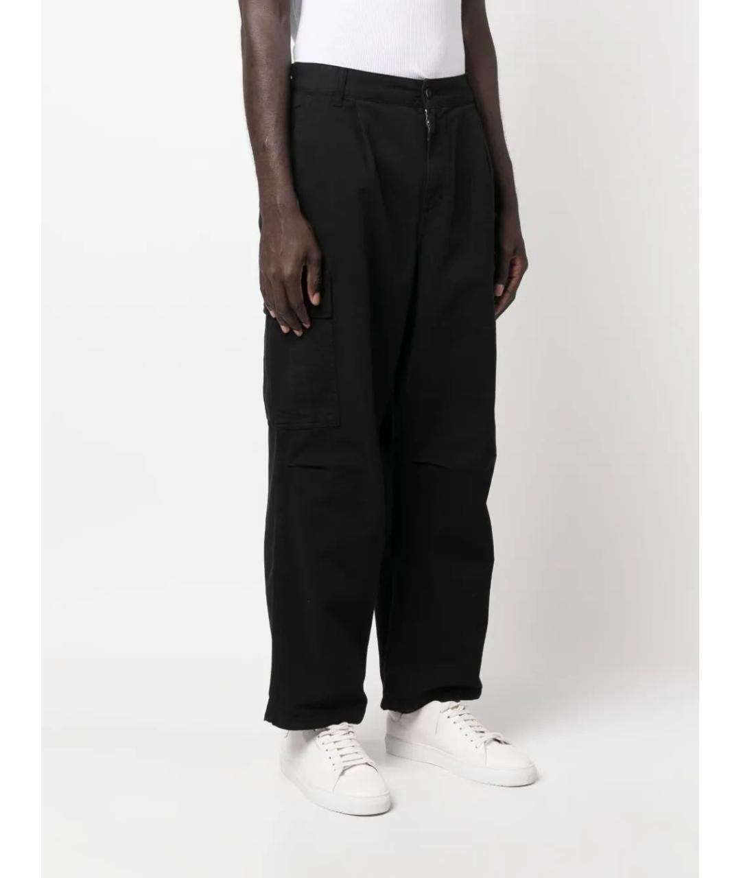 CARHARTT WIP Черные хлопковые повседневные брюки, фото 3