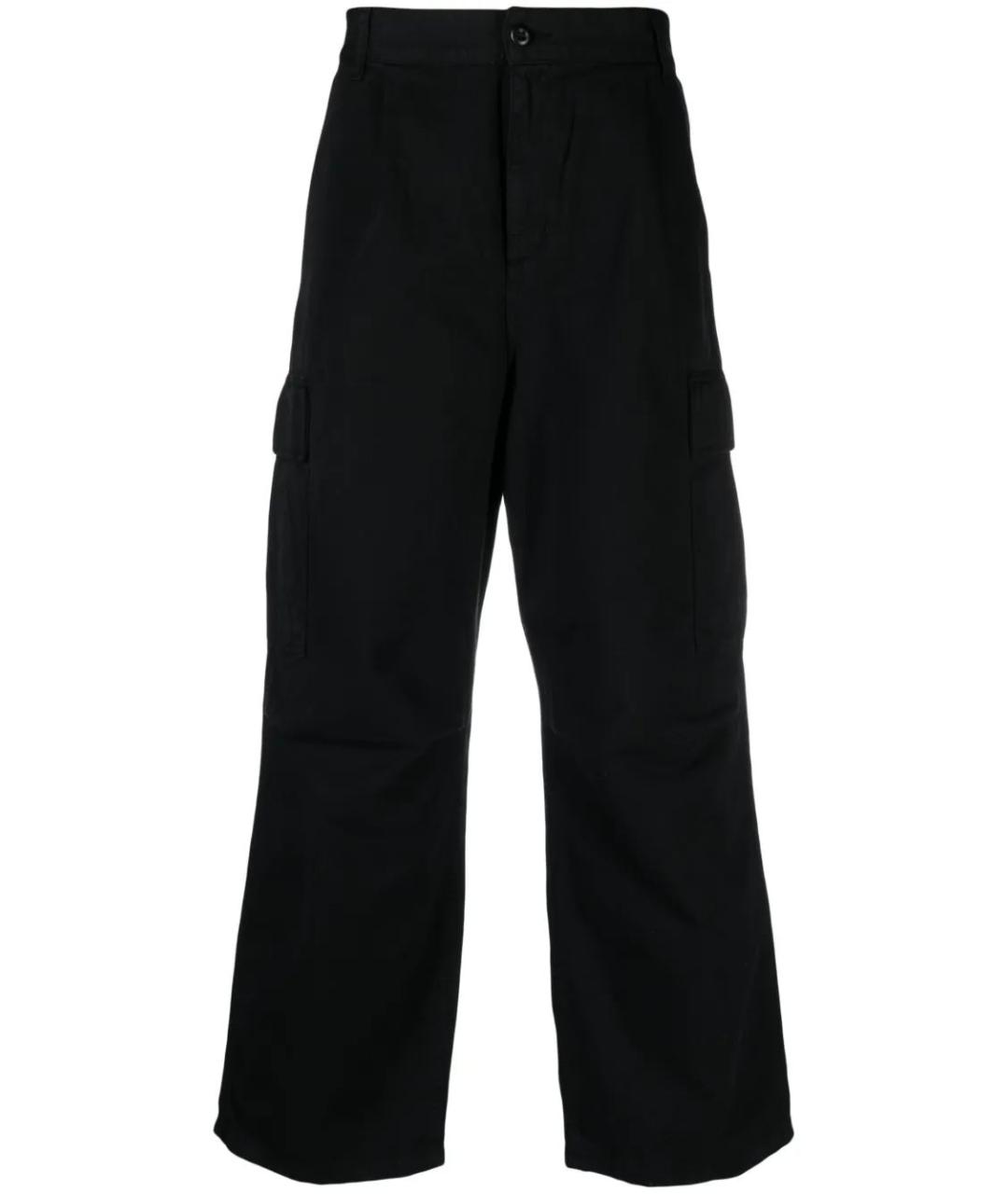 CARHARTT WIP Черные хлопковые повседневные брюки, фото 1