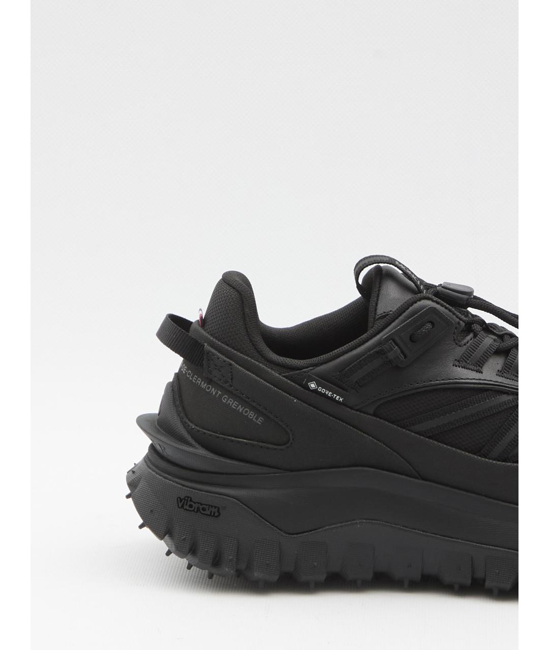 MONCLER Черные низкие кроссовки / кеды, фото 5