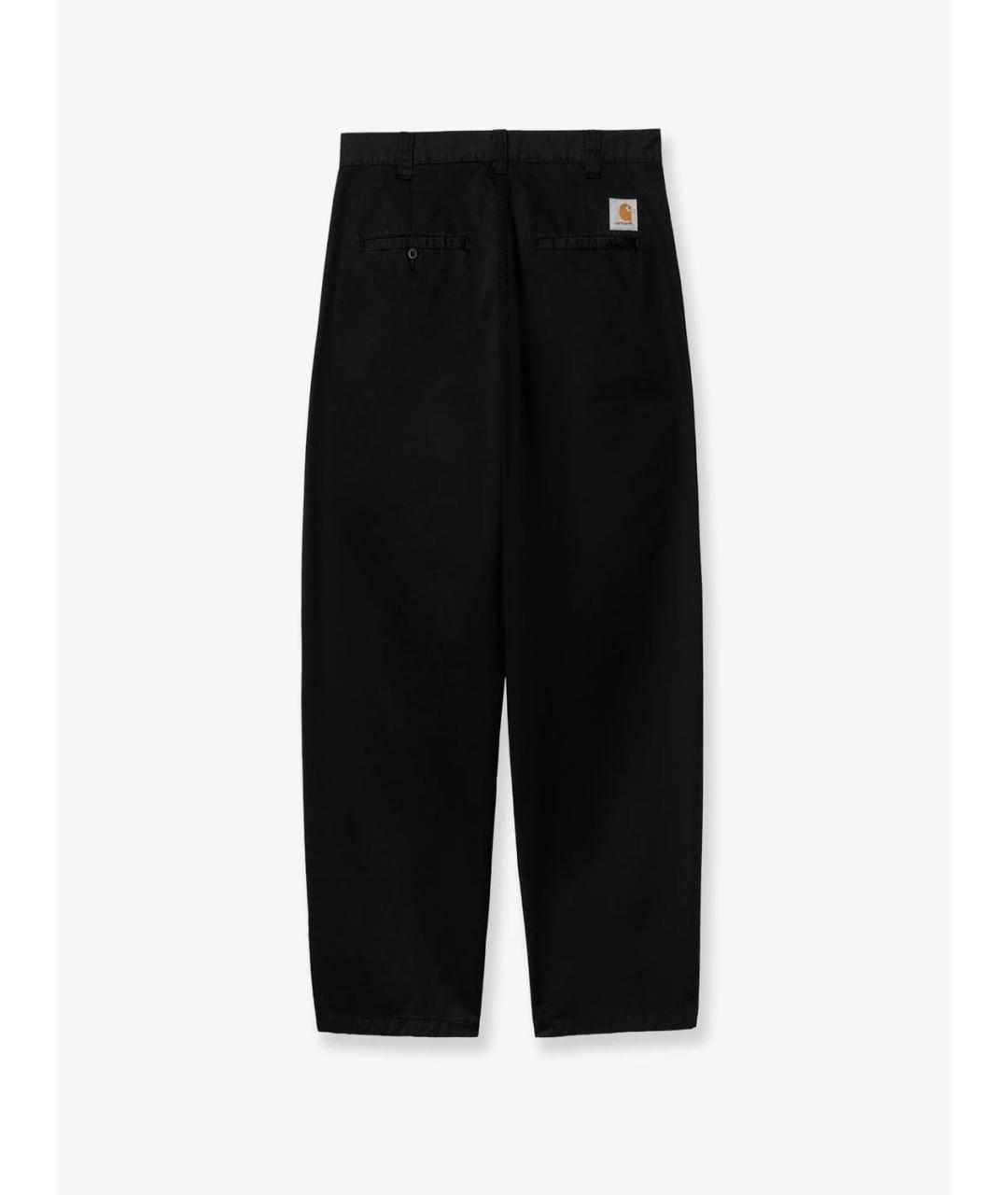 CARHARTT WIP Черные хлопковые повседневные брюки, фото 2