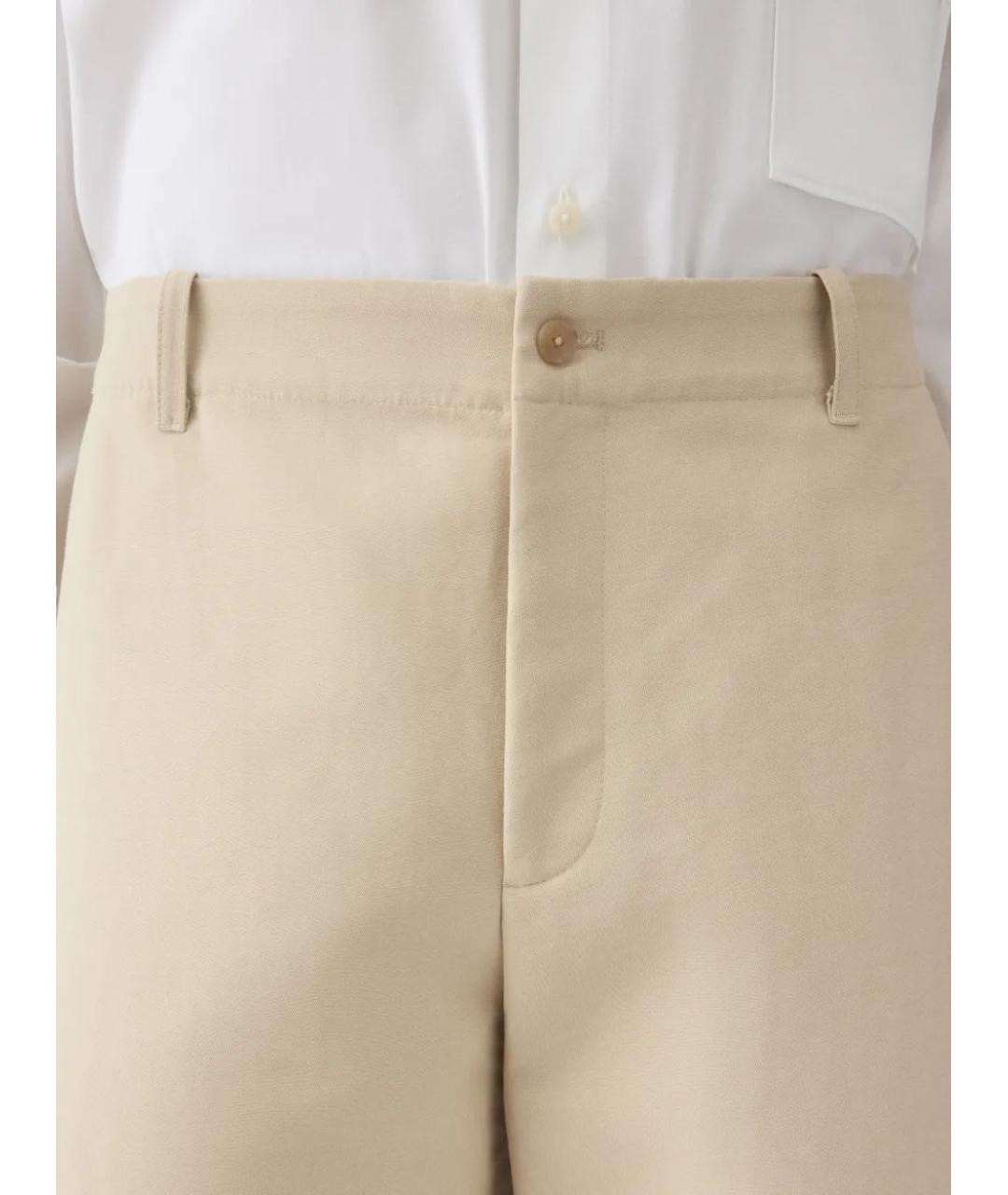 JACQUEMUS Бежевые хлопковые шорты, фото 4