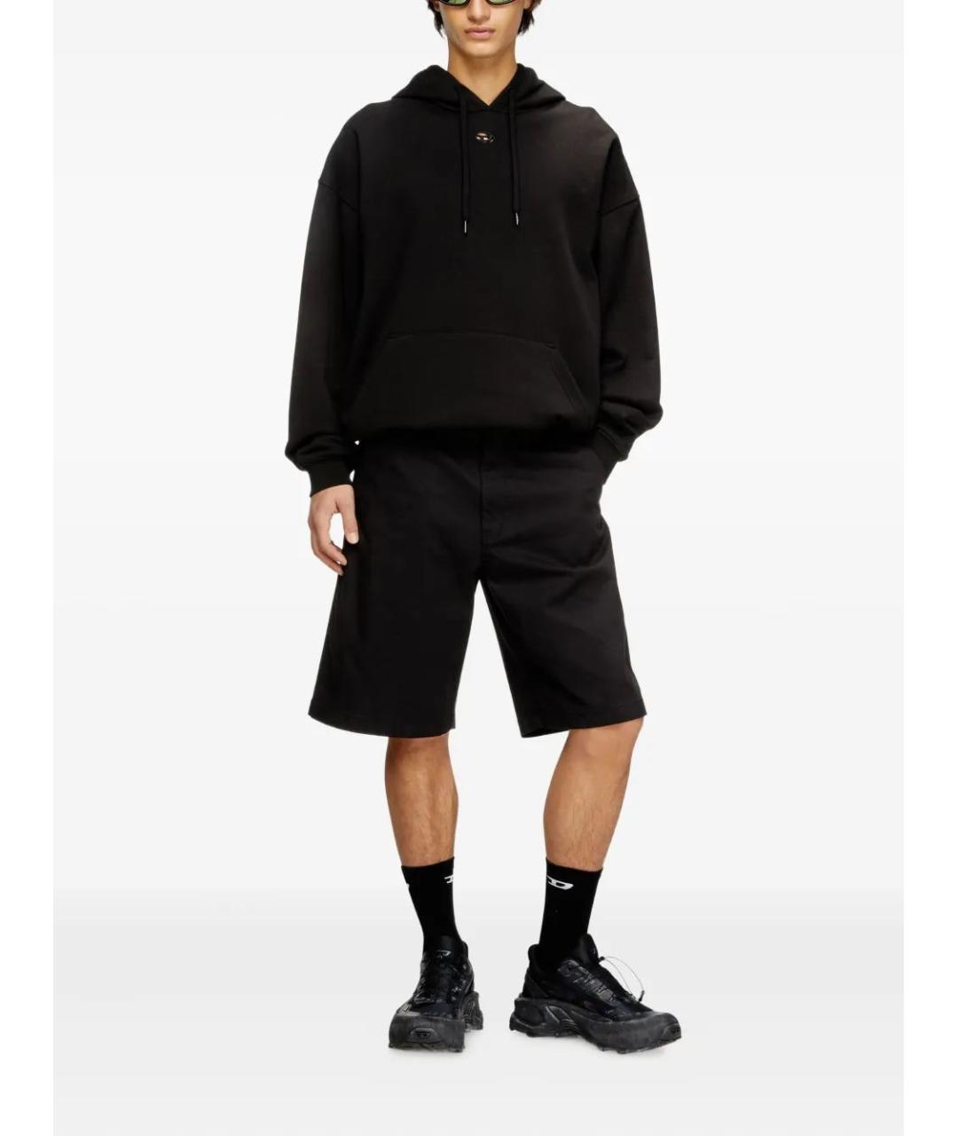 DIESEL Черные хлопковые шорты, фото 2