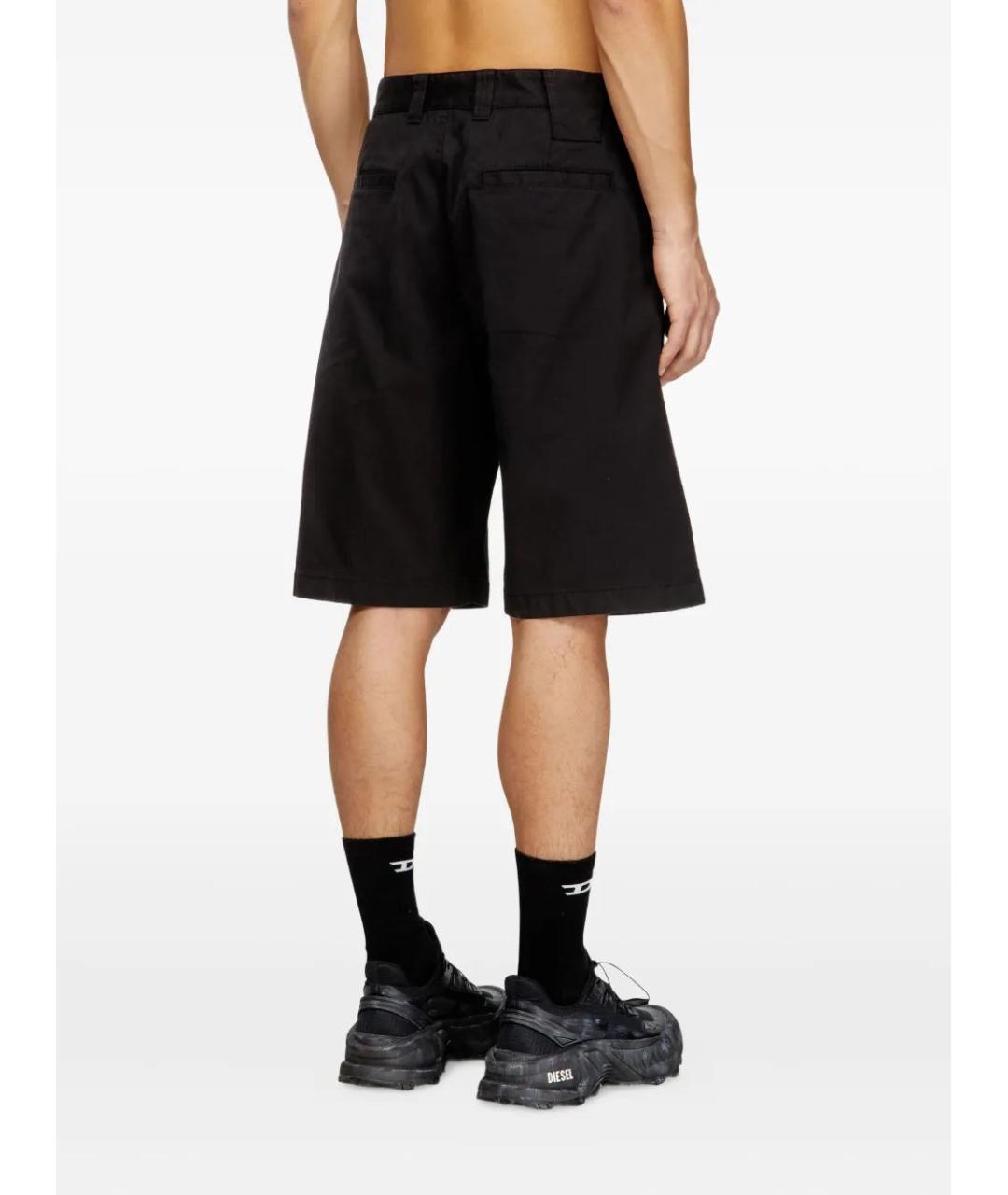 DIESEL Черные хлопковые шорты, фото 4