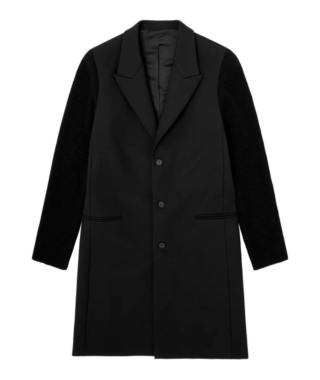 DIESEL Черное полиэстеровое пальто, фото 1