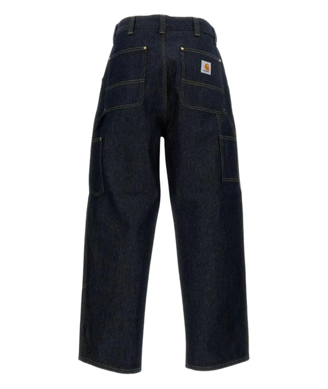 CARHARTT WIP Синие хлопковые прямые джинсы, фото 2