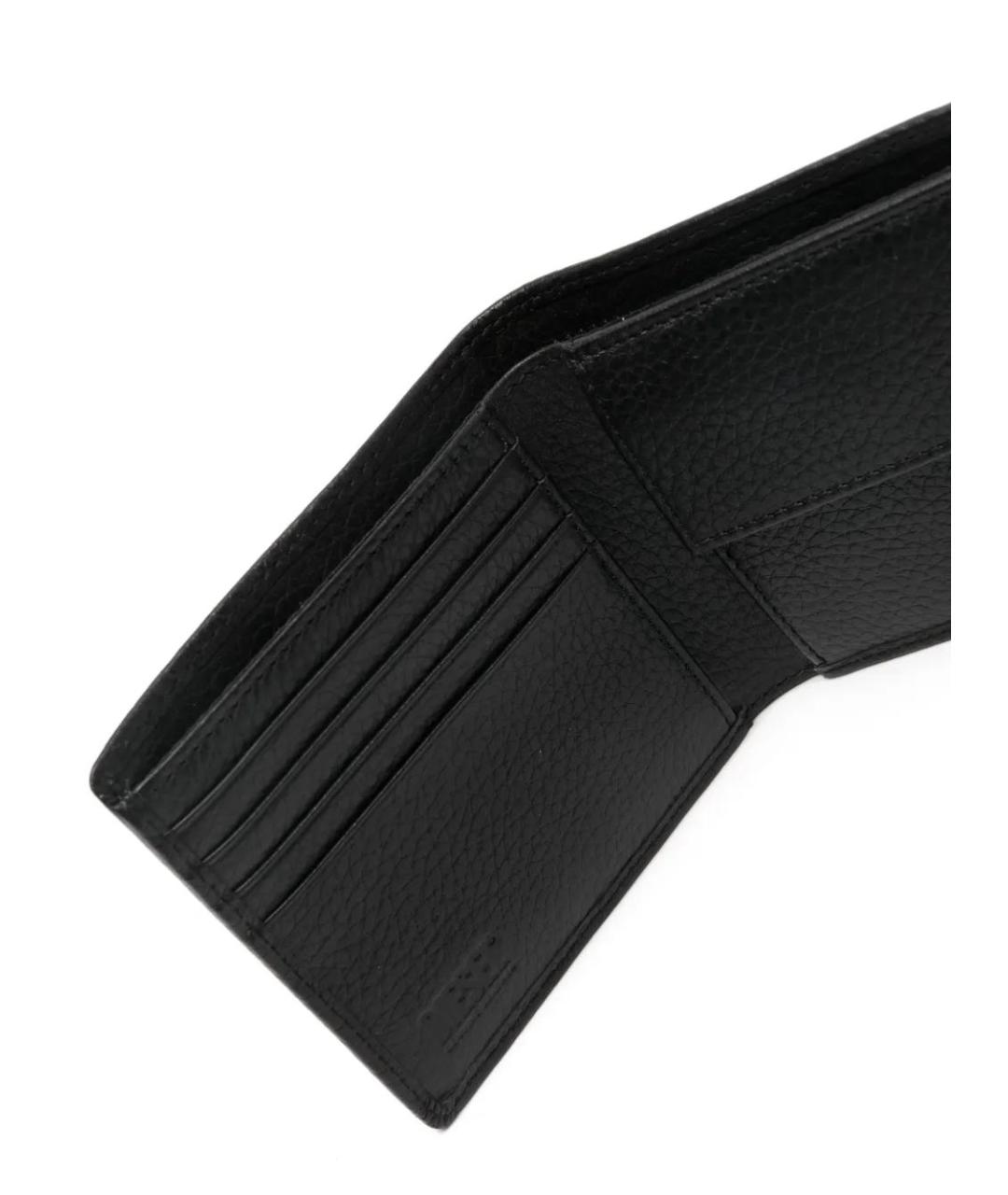 DIESEL Черный кожаный кошелек, фото 3