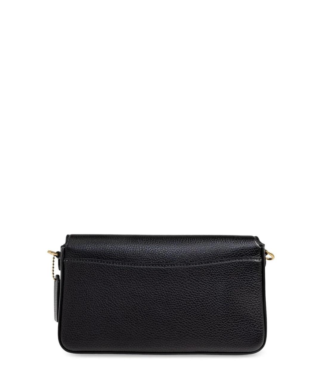 COACH Черная кожаная сумка через плечо, фото 2