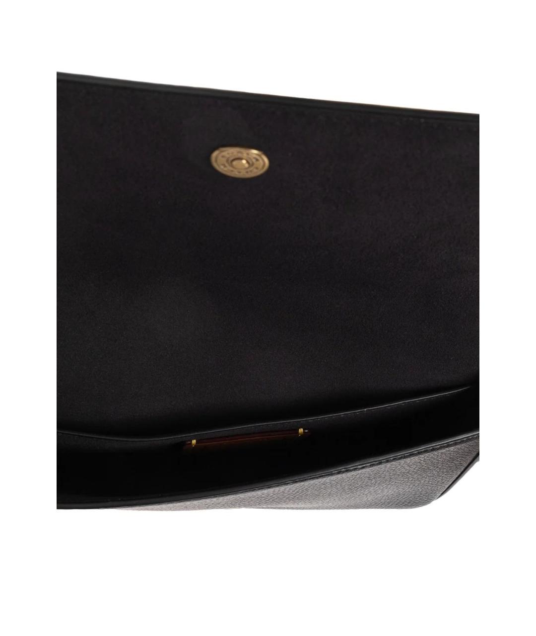 COACH Черная кожаная сумка через плечо, фото 4