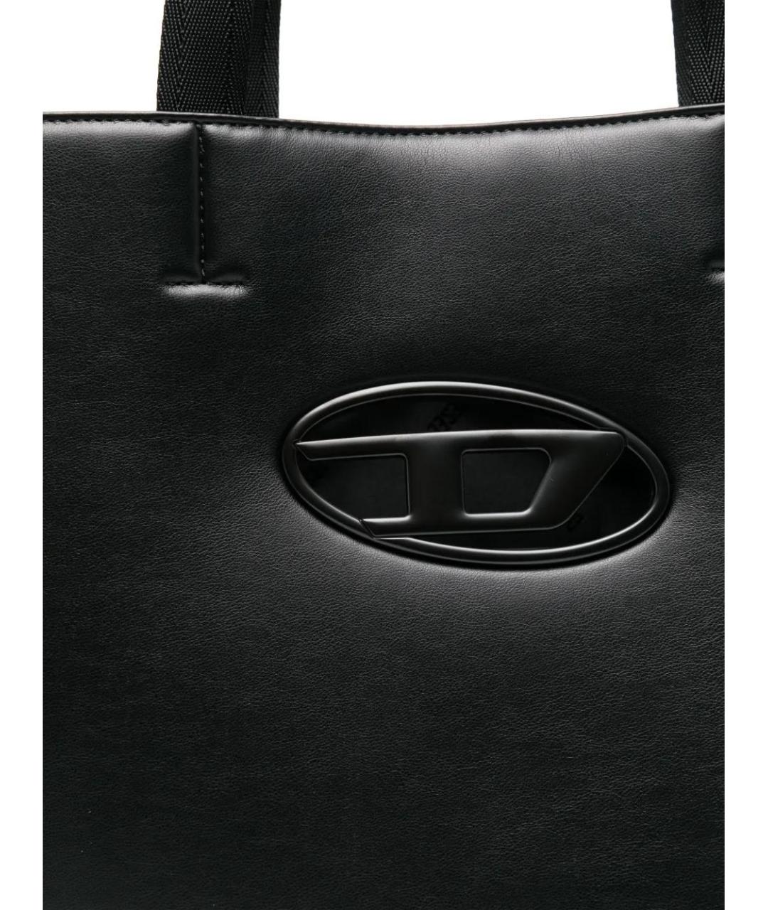 DIESEL Черная сумка тоут из искусственной кожи, фото 4