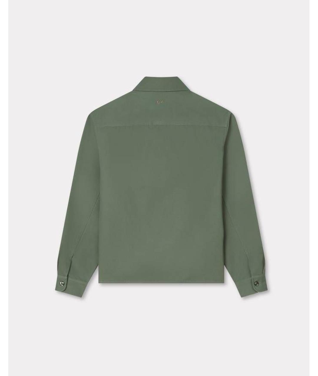 KENZO Зеленая хлопковая кэжуал рубашка, фото 2