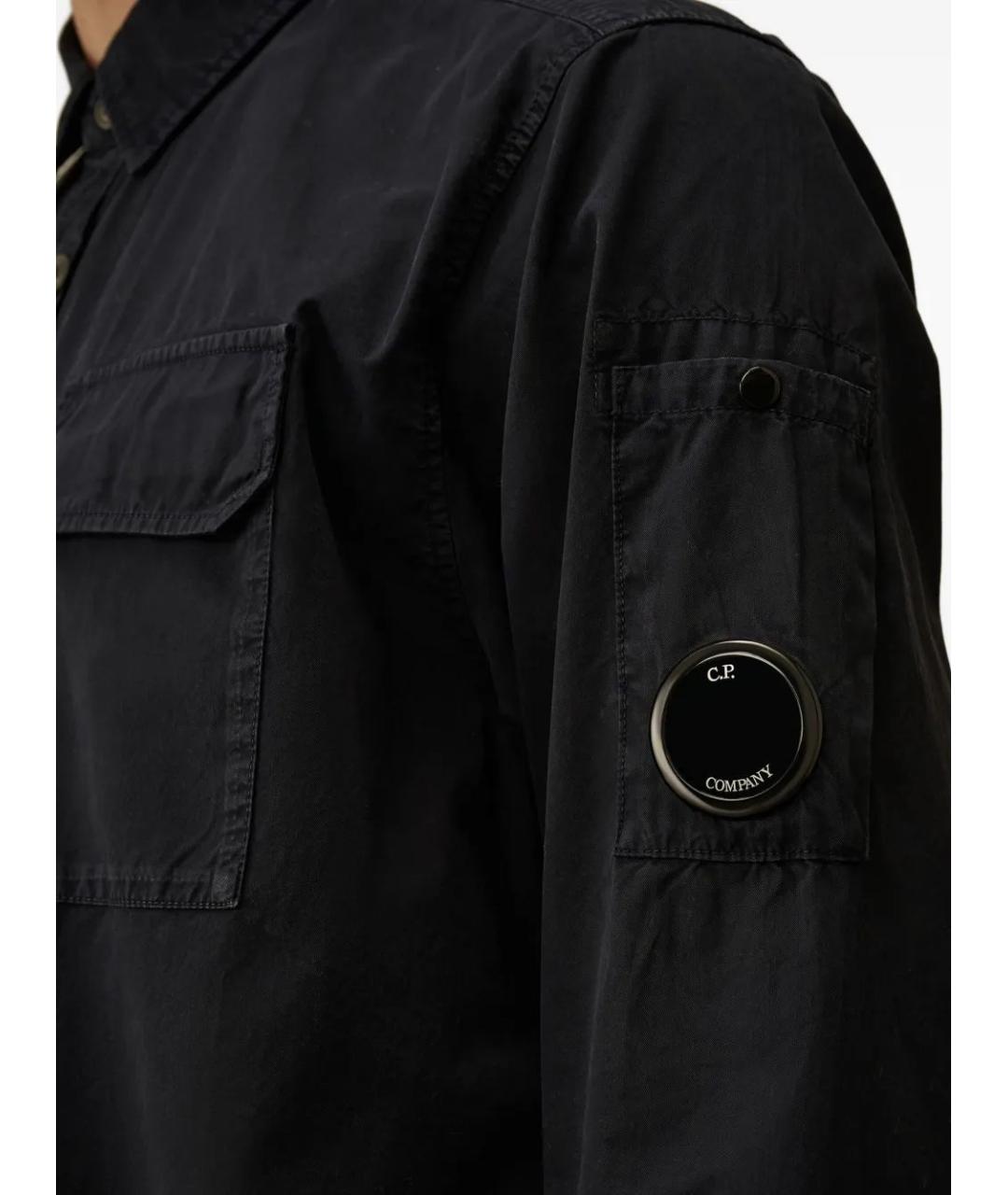 CP COMPANY Черная хлопковая кэжуал рубашка, фото 5