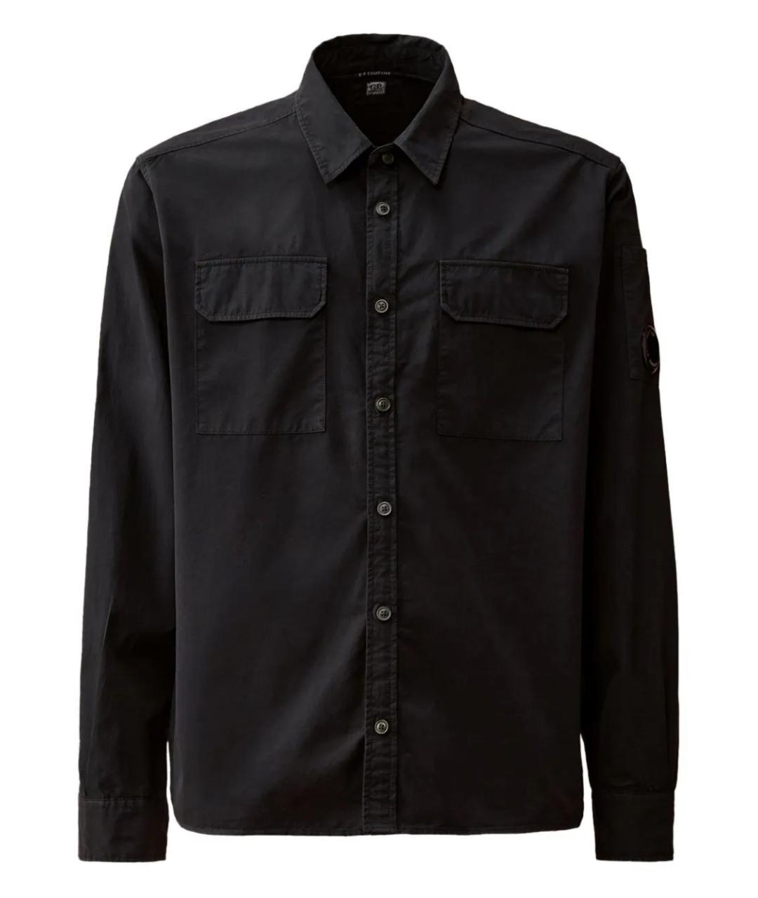 CP COMPANY Черная хлопковая кэжуал рубашка, фото 1