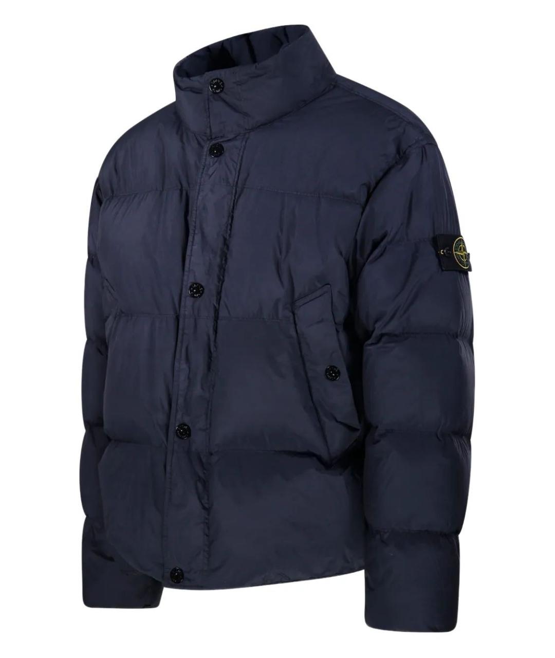 STONE ISLAND Синяя полиамидовая куртка, фото 3