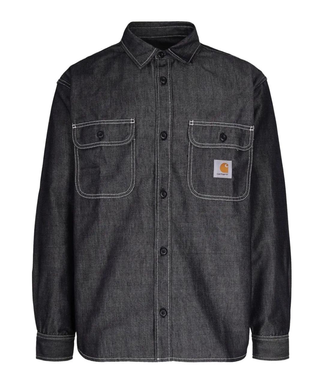 CARHARTT WIP Черная хлопковая кэжуал рубашка, фото 1