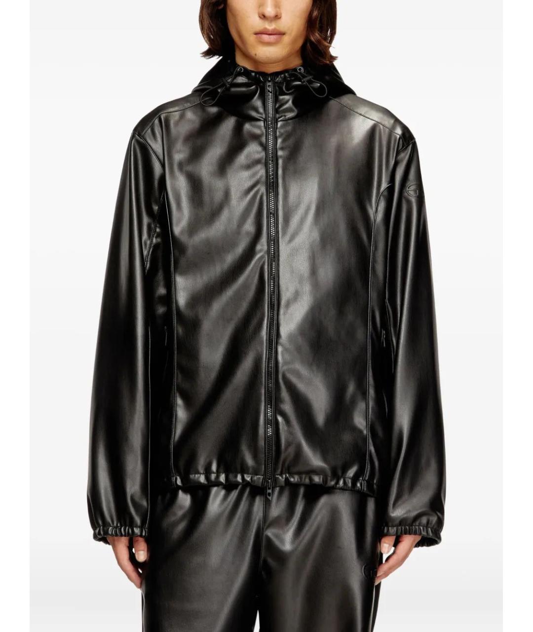 DIESEL Черная полиэстеровая куртка, фото 3