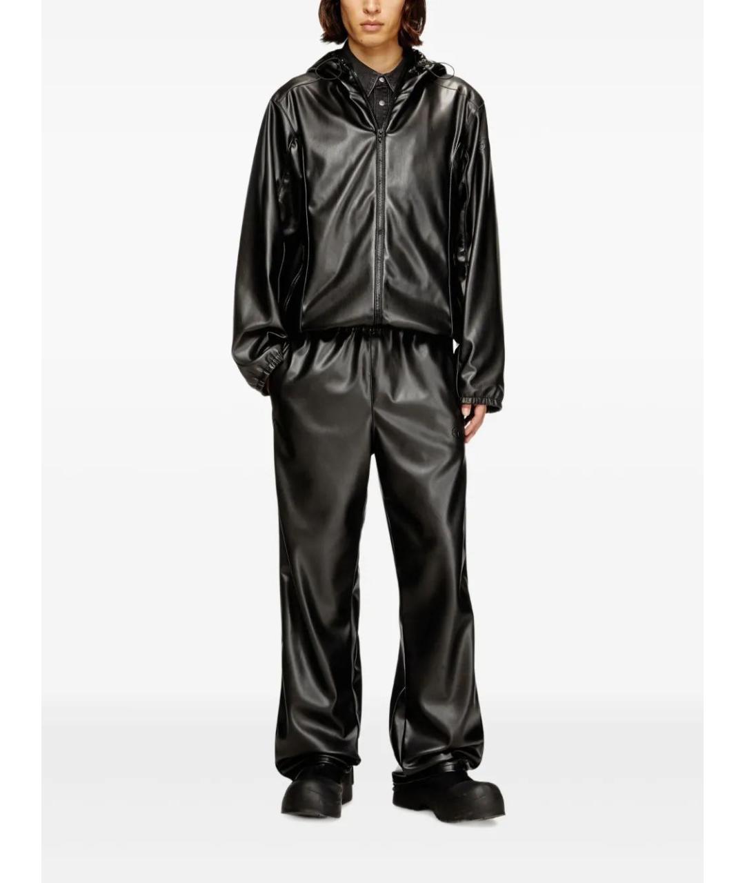 DIESEL Черная полиэстеровая куртка, фото 2