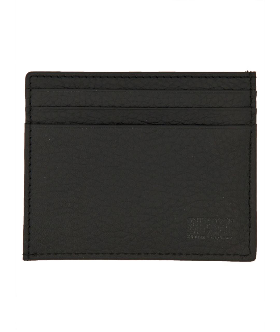 DIESEL Черный кожаный кардхолдер, фото 3