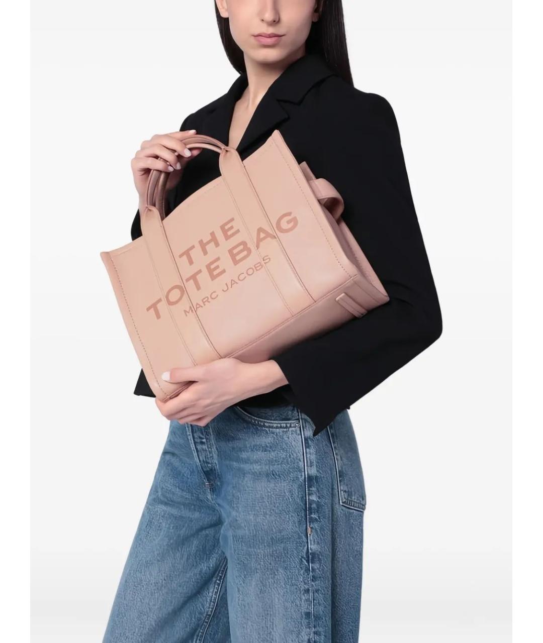 MARC JACOBS Розовая кожаная сумка тоут, фото 2