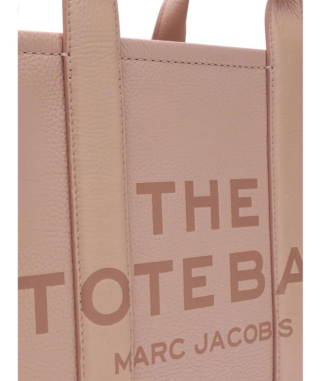 MARC JACOBS Розовая кожаная сумка тоут, фото 5