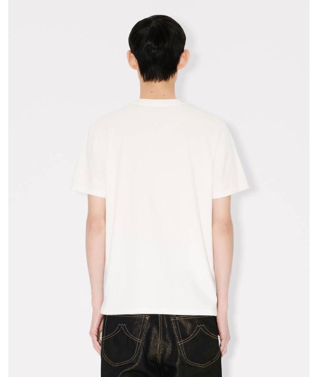 KENZO Белая хлопковая футболка, фото 4