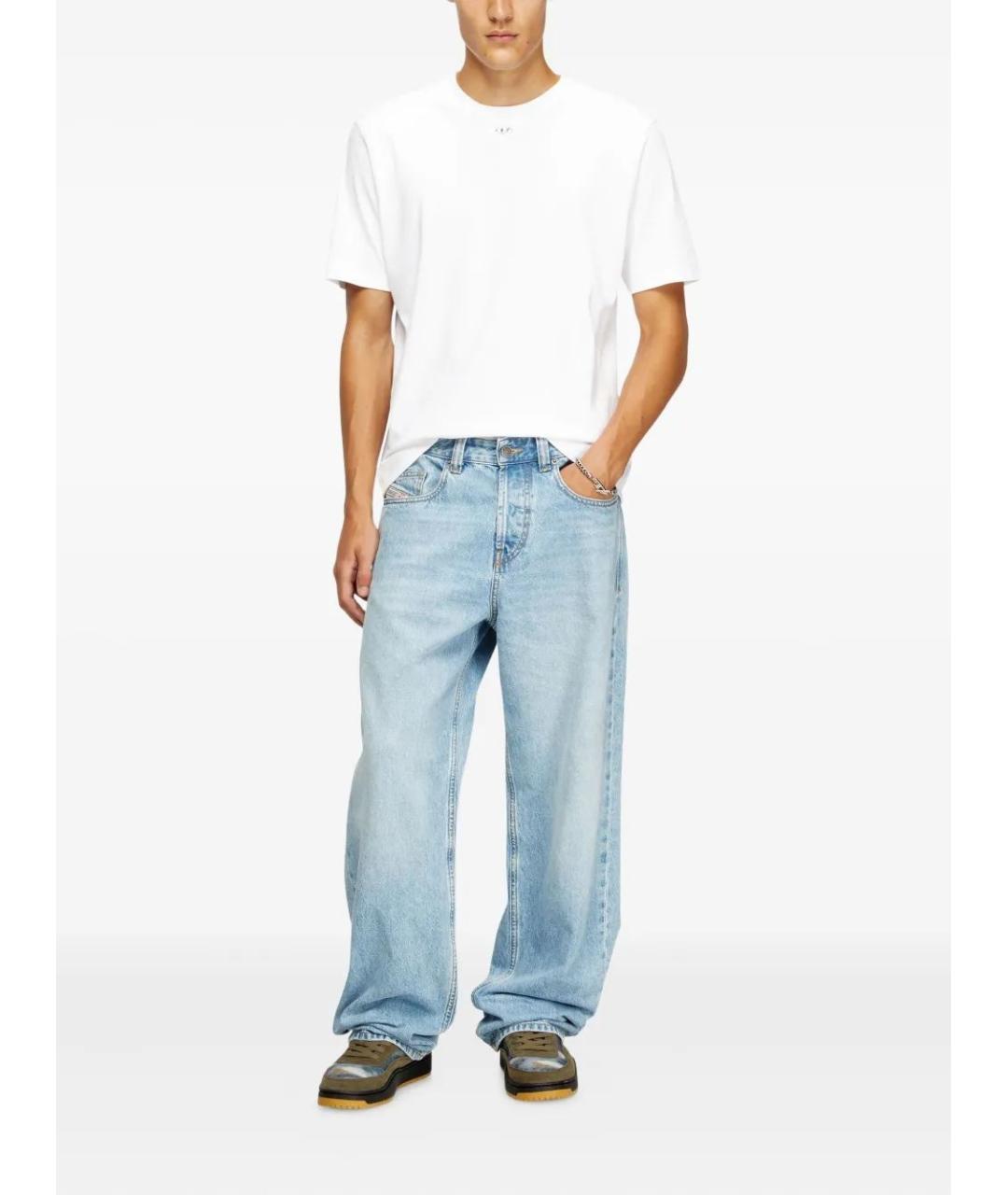 DIESEL Белая хлопковая футболка, фото 2