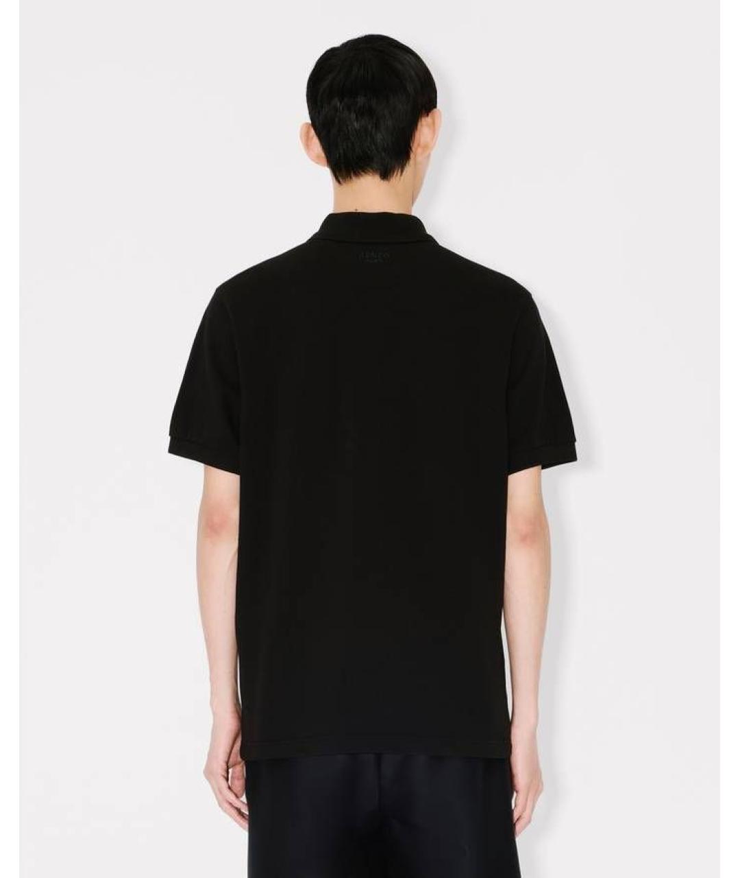 KENZO Черная хлопковая футболка, фото 4