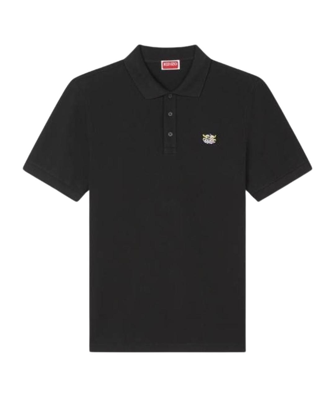 KENZO Черная хлопковая футболка, фото 1