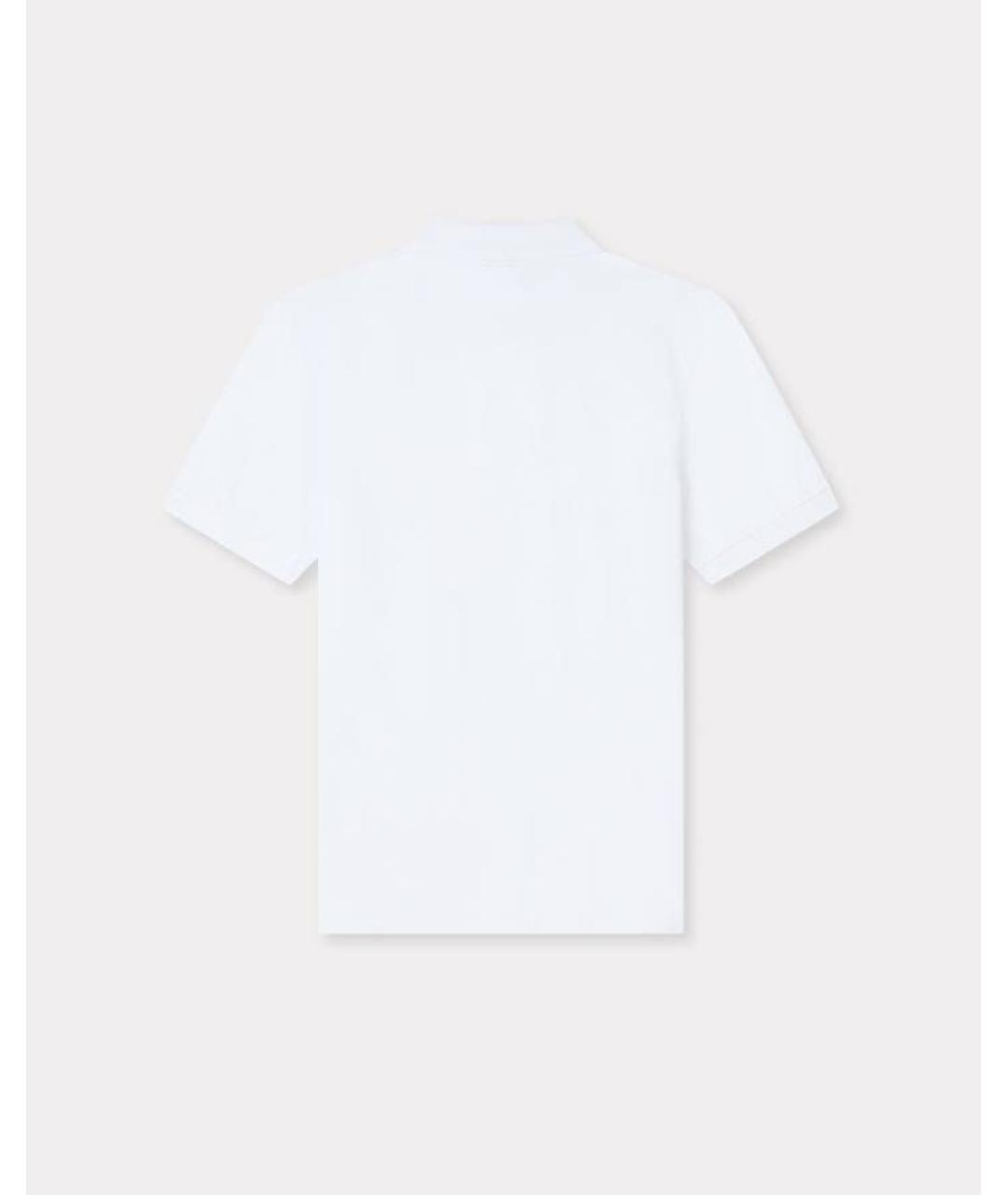 KENZO Белое хлопковое поло с коротким рукавом, фото 2