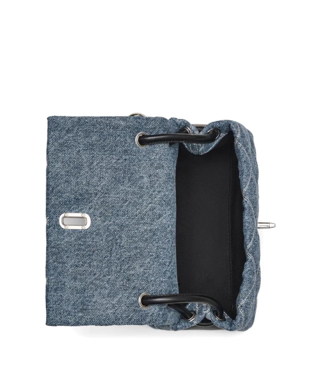MARC JACOBS Голубая хлопковая сумка через плечо, фото 5