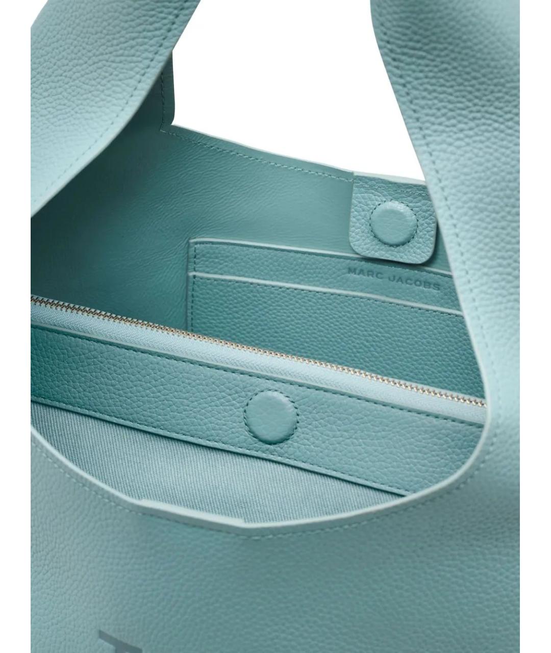 MARC JACOBS Синяя кожаная сумка с короткими ручками, фото 4