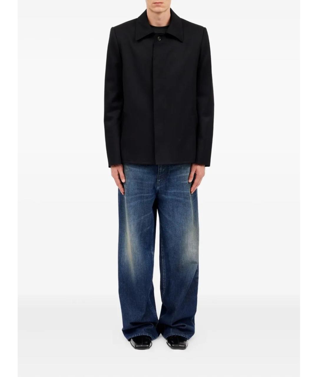 MM6 MAISON MARGIELA Черная шерстяная куртка, фото 2