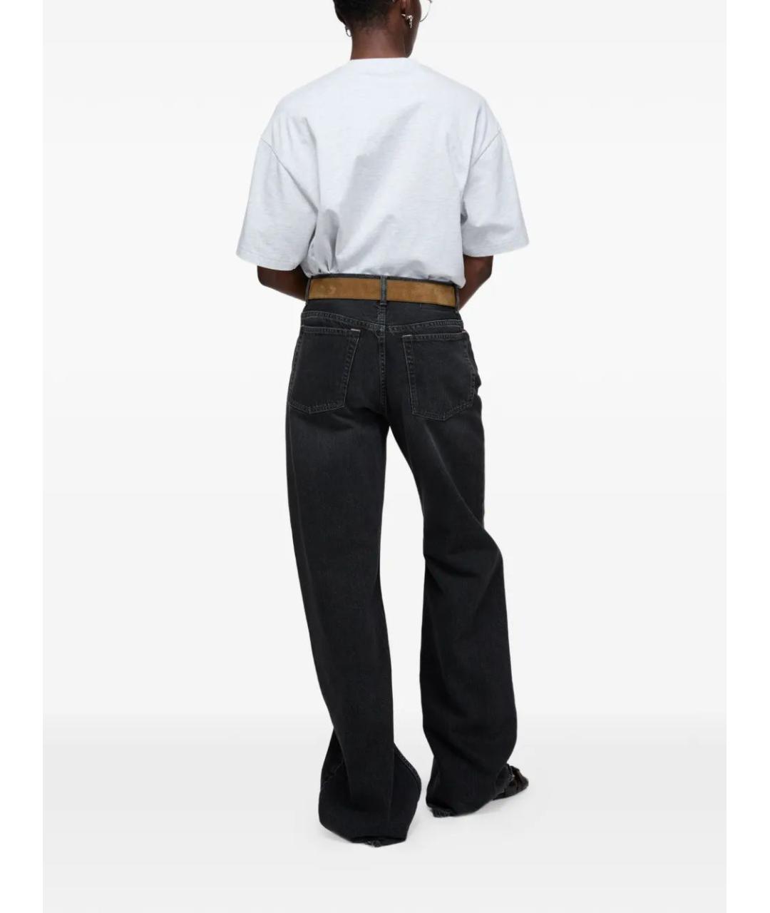 ACNE STUDIOS Серая хлопковая футболка, фото 3