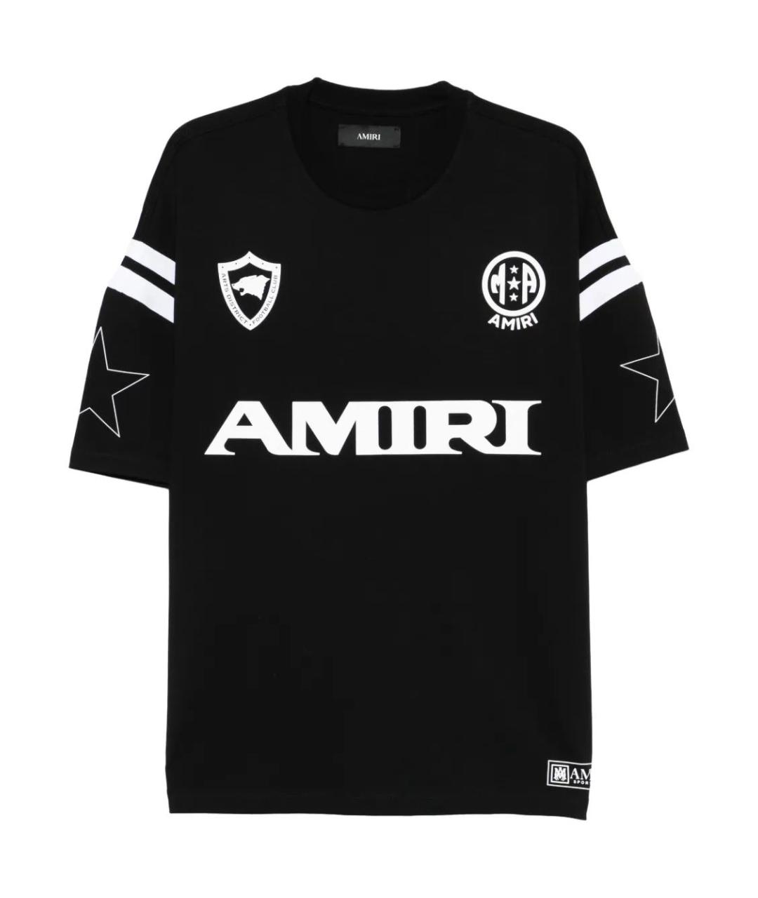 AMIRI Черная хлопковая футболка, фото 1