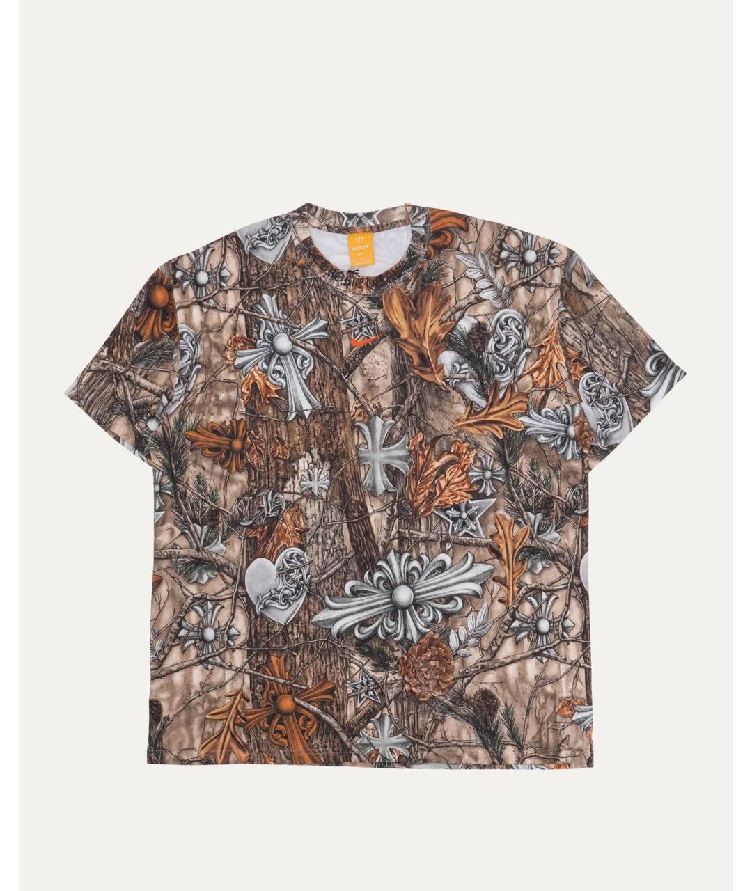 CHROME HEARTS Хаки хлопковая футболка, фото 4