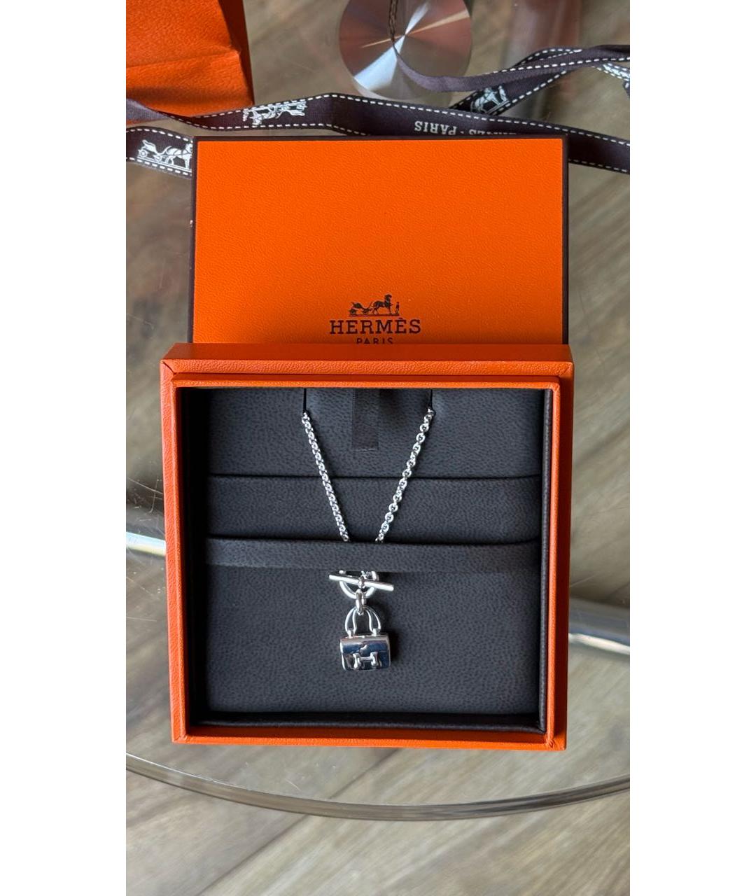 HERMES Серебрянный серебряный кулон, фото 2