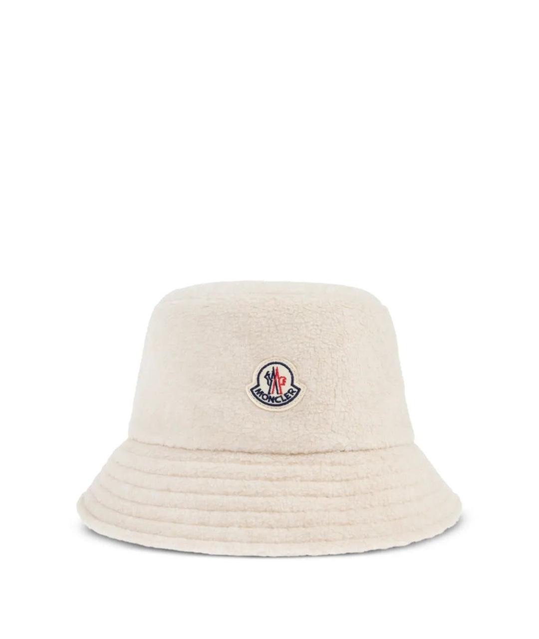 MONCLER Бежевая синтетическая шляпа, фото 1