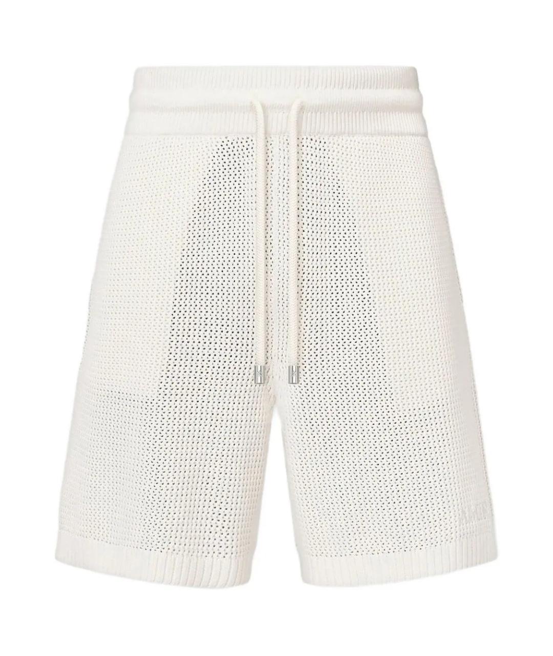 AMIRI Белые хлопковые шорты, фото 1