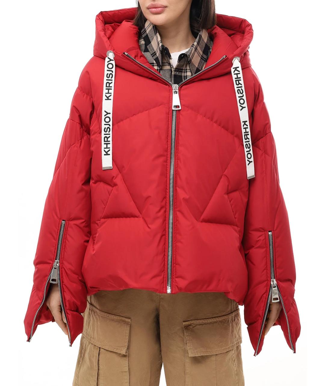 KHRISJOY Красный пуховик, фото 4