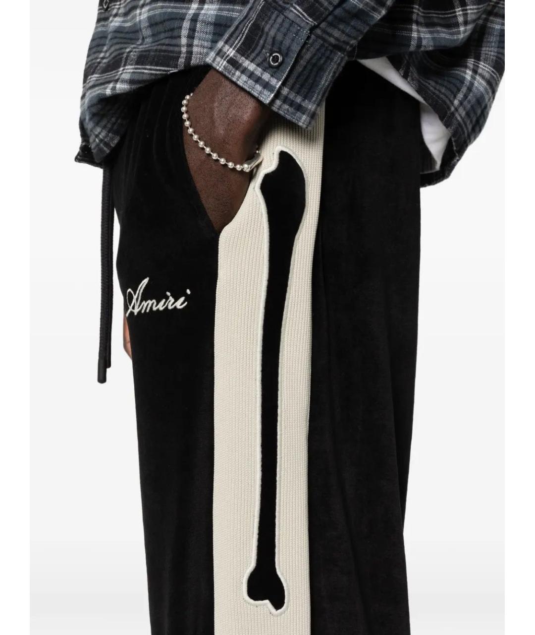 AMIRI Черные хлопковые повседневные брюки, фото 5