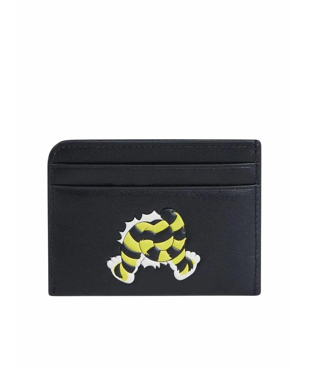 KENZO Черный кожаный кардхолдер, фото 1