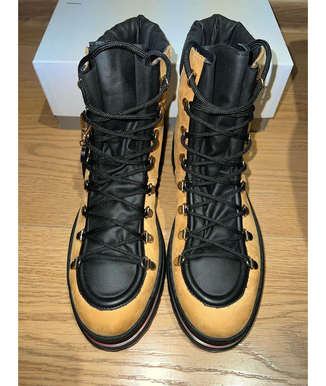 POLLINI Горчичные нубуковые ботинки, фото 8