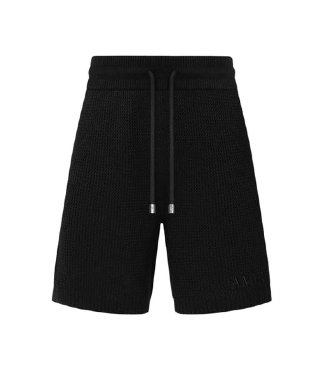 AMIRI Черные хлопковые шорты, фото 1