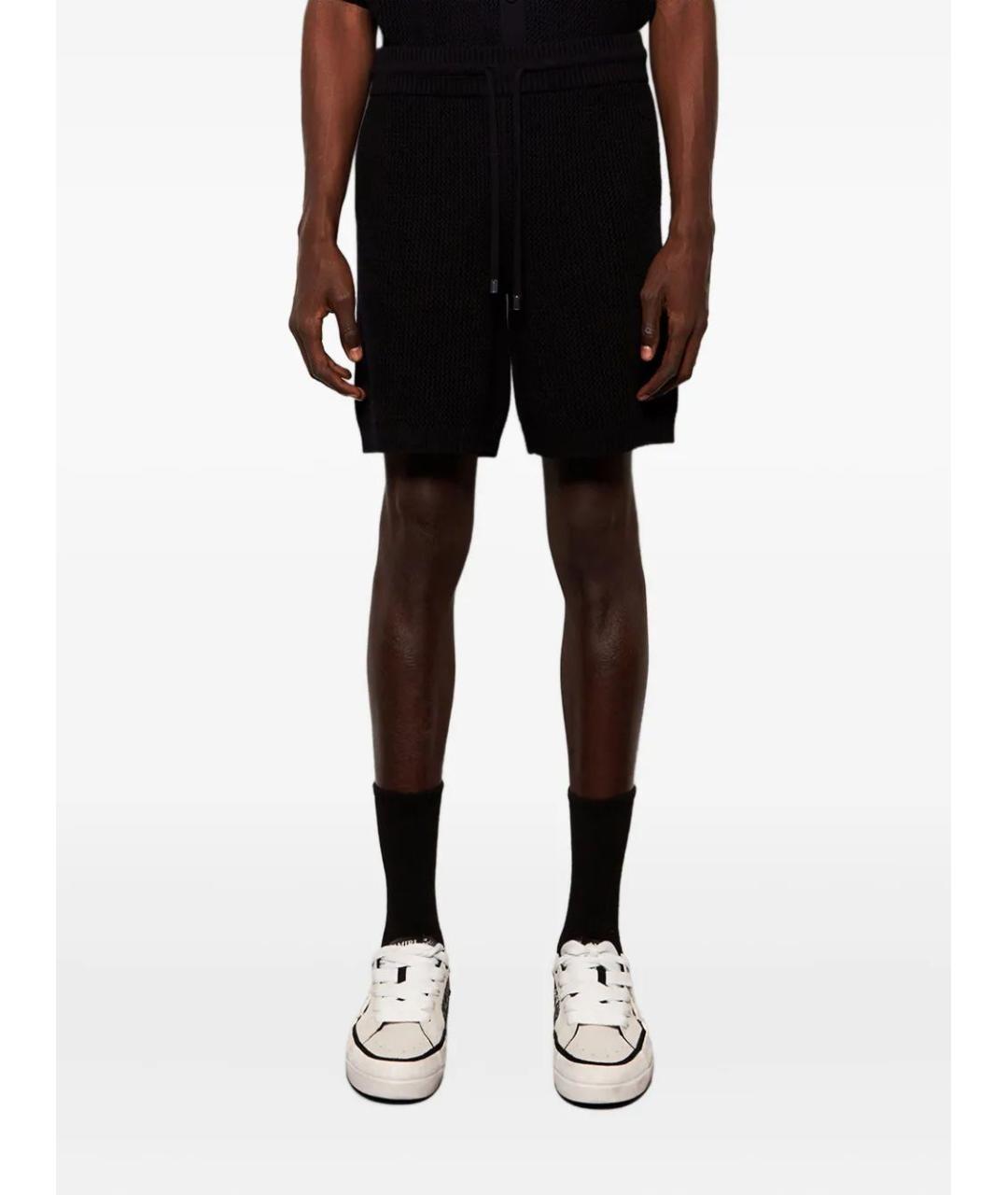AMIRI Черные хлопковые шорты, фото 4