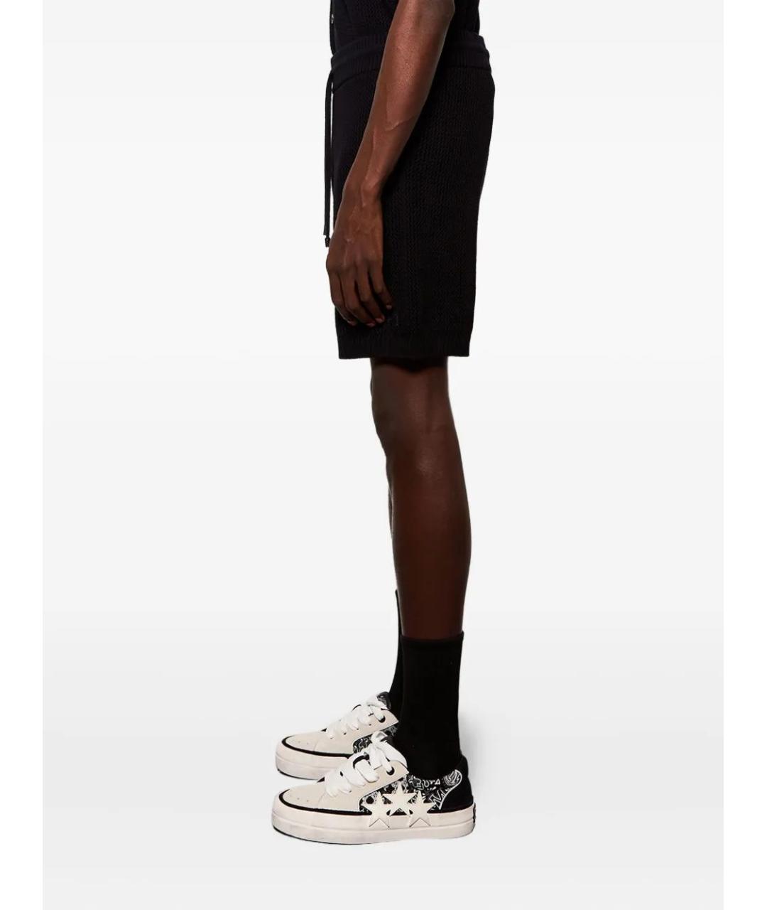 AMIRI Черные хлопковые шорты, фото 3